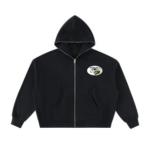 Bickley's Speed Shop Fleeced Full-Zip Boxy Hoodie